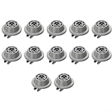 Set di 12 ruote grigie per cestello della lavastoviglie, per Bosch, Siemens, Neff, Hotpoint, ricambi compatibili con elettrodomestici serie SRX SHV SE24A S4457 DWF30 (B)