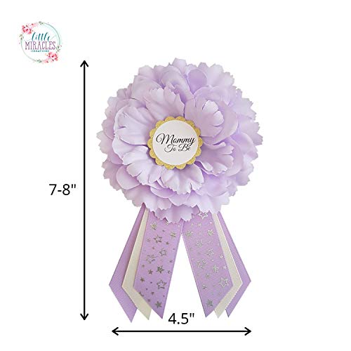 LMC Purple And Ivory Baby Shower Mommy To Be Sash And Corsages USA Handmade4