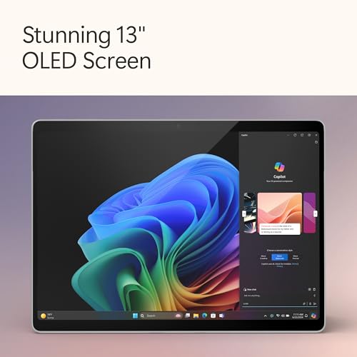Image of Microsoft Surface Pro 2-in-1 Laptop /Tablet (2024), Windows 11 Copilot+ PC, 13 inch Touchscreen OLED Display, Snapdragon X Elite (12 Core), 16GB RAM, 1TB Storage, Black