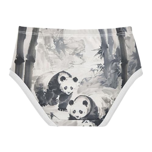 Cotton Toddlers Underwear Floral Pandas Bamboo Black White Cute Panties Girl Funny Briefs Undies Kids 2t2