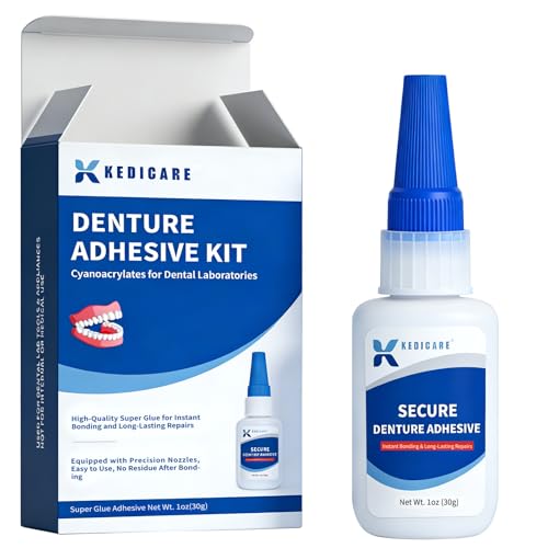 Dental Lab Instant Bonding Denture Adhesive Kit - Denture Repair Glue 1oz for Dentures & Lab Tools, Cracks, Gaps & Loose Teeth | Fast-Setting, Long-Lasting Hold | Safe, No Irritating Odor - Thumbnail 7