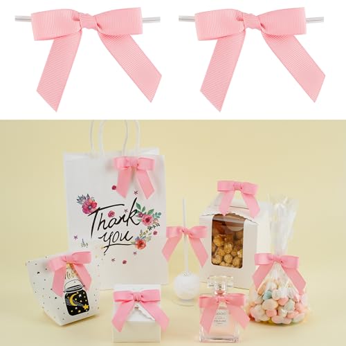 LiBongTa 50 PCs Pink Bow 2.5