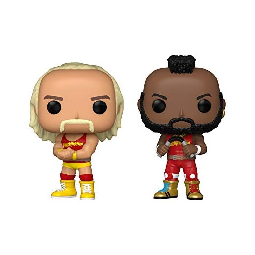 Funko - Pop WWE: Hulk Hogan & Mr. T, Set de 2 Unidades, Multicolor (51720)