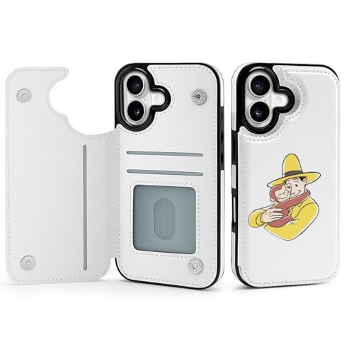 手帳型 おさるのジョージ 対応 iPhone 17 ケース カード収納 スマホケース 財布型 携帯ケース 軽量 全面保護 スタンド機能 おしゃれ お祝いギフト
