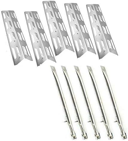 Grill Parts Zone Perfect Flame Perfect Flame SLG2008A, SLG2007A, SLG2007B, SLG2007D, 61701, 65499, 67119, 63033 Replacement Kit Includes 5 Stainless Burners and 5 Stainless Heat Plates