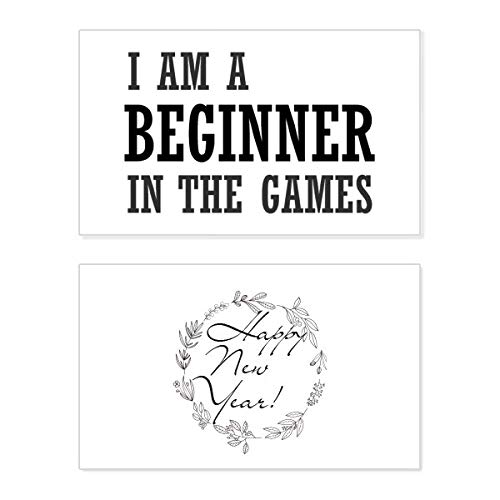 Tarjeta de Año Nuevo I Am A Beginner de colección para gamers aficionados