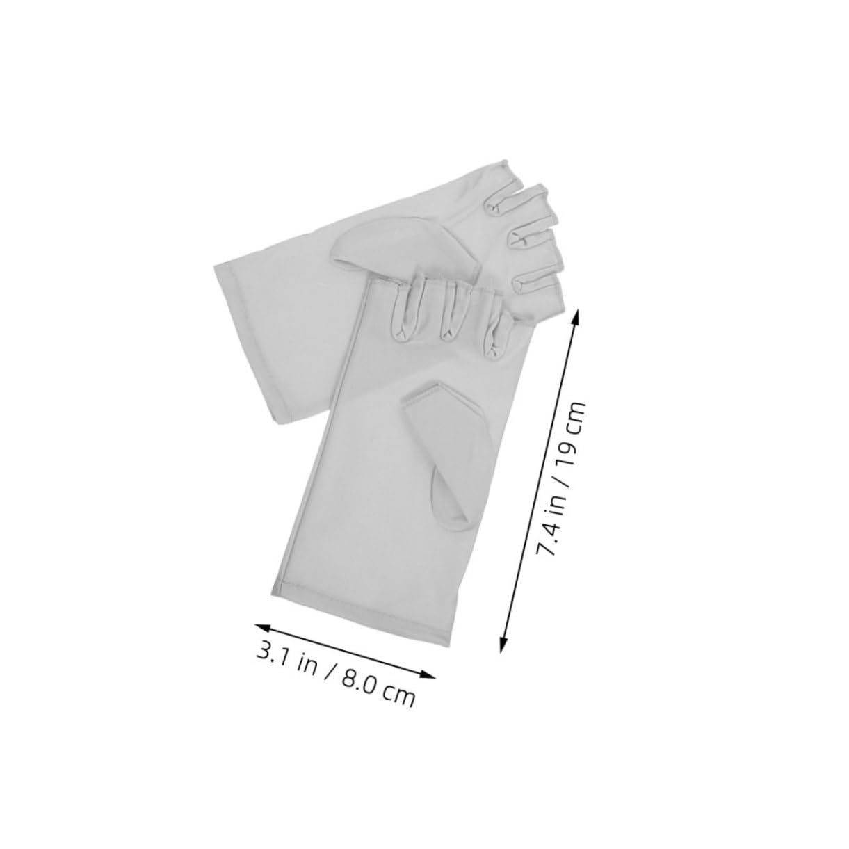 NOLITOY 2 Pairs Women Uv Protection Fingerless Gloves Light Breathable for Cycling Driving Outdoor Activities