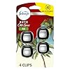 Febreze Car Air Freshener Vent Clip Old Spice Fiji Scent, .07 oz. Car Vent Clip, Pack of 4