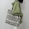 Canvas Tote Bag for Women Reusable Shoulder Bag Fabric Bag for Gym Travel Work, Kr-tiaowen, XXL #2