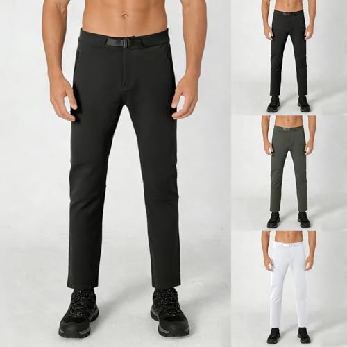 Pantalones de softshell impermeables ligeros elásticos para senderismo 2