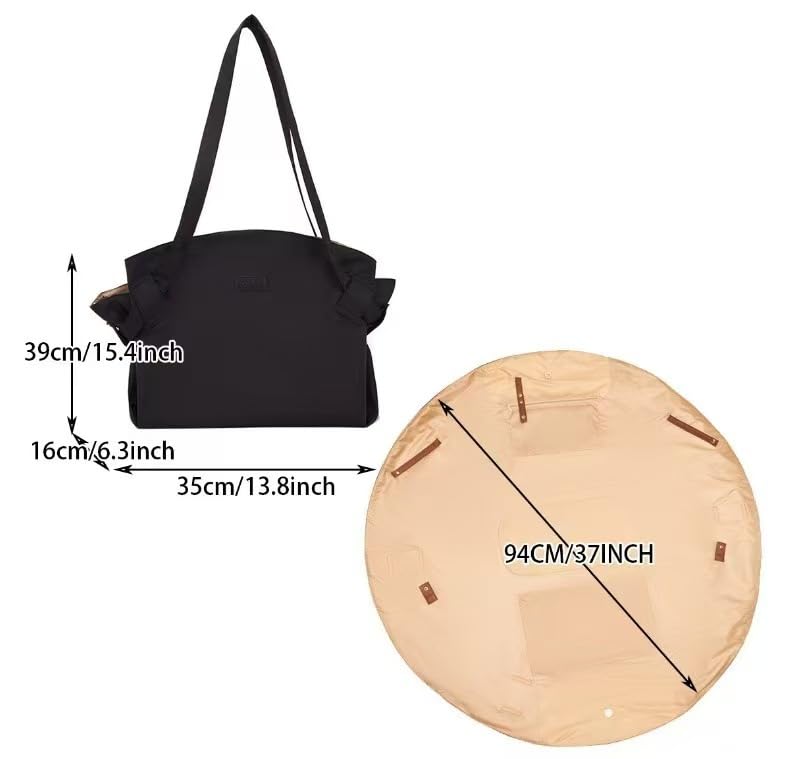 Grocery Tote,Collapsible Tote Shopping Bag,Waterproof,Large-Capacity Shoulder Messenger Bag3