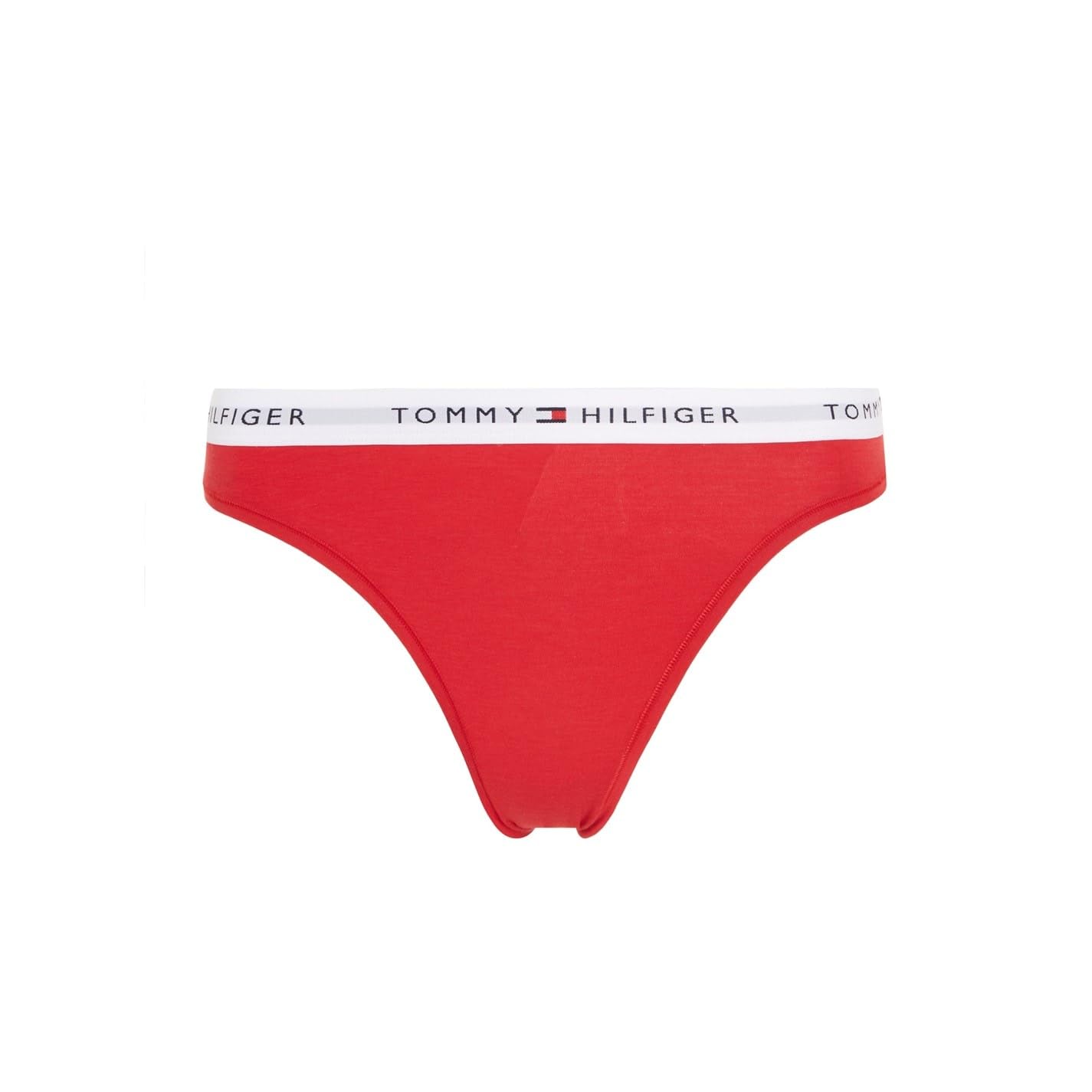 Tommy Hilfiger Women's Icon Thong Print - Primary Red - 12 (M)