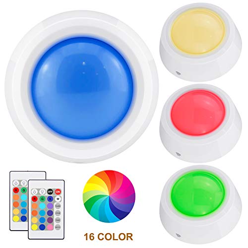 BIGLIGHT Push Lights, RGB Touch Lights, Battery Operated Closet Light, Wireless Tap Light