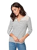  TOM TAILOR Damen 1009651 T-Shirt, Elfenbein (Offwhite Navy Stripe 16781), X-Large (Herstellergröße: XL)