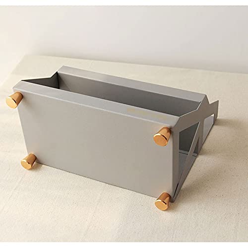 Caja para cosméticos, Estante de almacenamiento de cosméticos de hierro | Organizador de escritorio de hierro de doble capa: for almacenamiento de maquillaje y perfumes