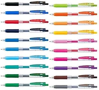 Zebra Sarasa Clip Gel Ink Pen, Extra Fine Point, 0.3 mm, 20 colors set (Japan Import) [Komainu-Dou Original Package] by Zebra