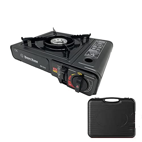 Portable Camping Stove, Propane And Butane Dual Fuel Camping Stove, Including Electronic Ignition, Brass Burner, Suitable For Camping And Hiking | Emergency Cooking Stove #TOP24