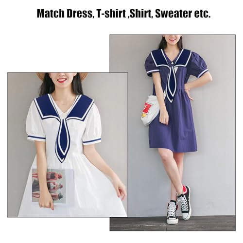 Sailor Collar for Women Top Cute False Collar Lady Fashion Shawl for Girl2