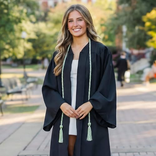 Image of GraduationMall Graduation Honor Cord 68 inch SagegreenWhite