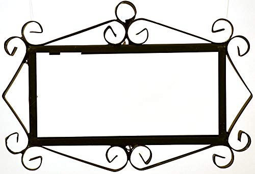 Lot de 4 carreaux de chiffres et lettres en céramique avec motif floral rouge, bleu et vert, 11 x 22 cm