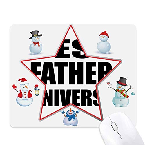 Tapis de souris bonhomme de neige de qualité supérieure aux finitions soignées