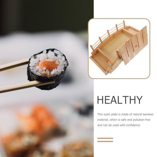 Bandeja para sushi pequeña estilo japonés para servir miniatura 4