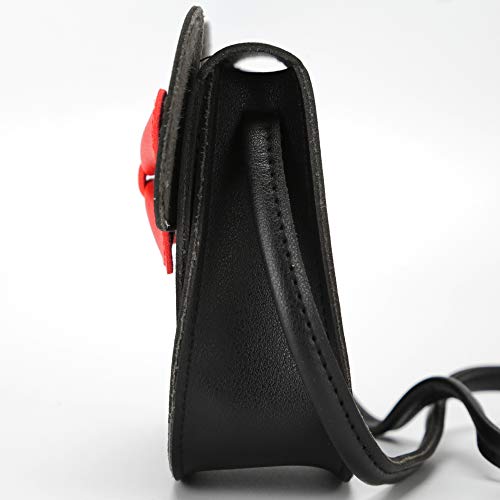 Image of Little Mouse Ear Bow Crossbody Purse,PU Shoulder Handbag for Kids Girls Toddlers