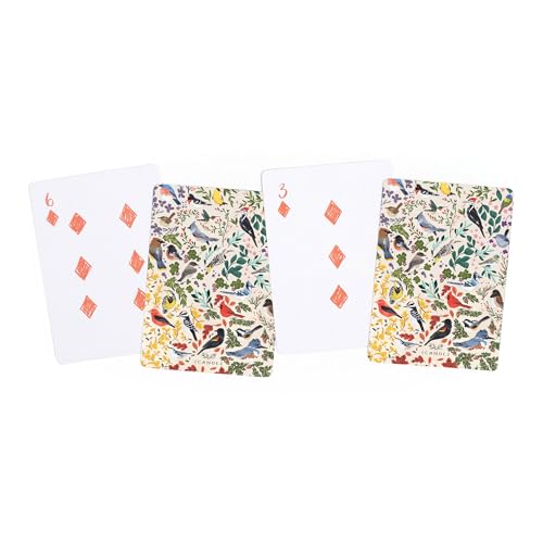 Baraja de cartas temáticas de pájaros Póker con bloc de puntuación miniatura 6
