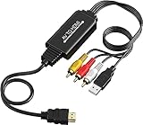 【Anwendung】Geeignet zum Anschluss von Geräten mit HDMI-Ausgang wie zum Beispiel Festplattenrecorder, DVD-Player, Blu-Ray Player, Spielekonsolen, TV-Receiver oder Computer an ältere AV-Geräte mit Composite-Eingang wie Projektoren (Beamer), Videograbber, Röhrenfernseher, VHS, Videorekorder, DVD-Player.