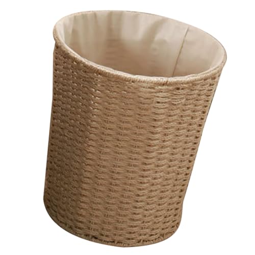 MAGICLULU Versatile Rattan Trash Can Fruit Storage Basket Sundries Basket for Living Room Random Style