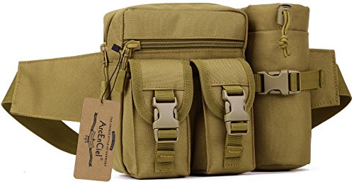 ArcEnCiel Tactical Fanny Pack Waist Bag Military Hip Belt Outdoor Fishing Bumbag