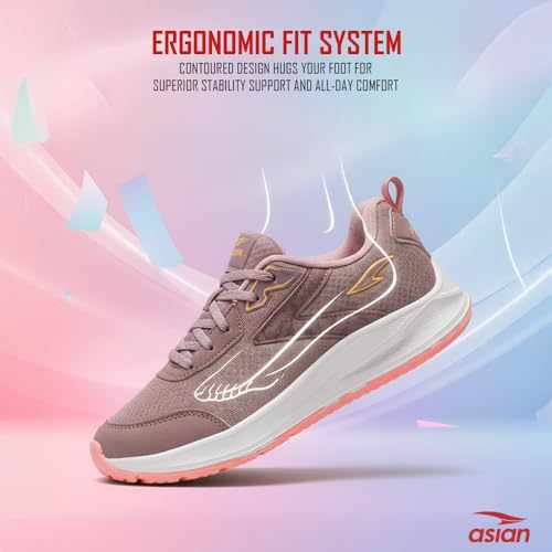Image of ASIAN Mercury-21 Women's Running Shoes | Lightweight Shoes with EVA Sole, Breathable Knit Comfort, Stylish Casual Running, Walking & Sports Shoes for Girls