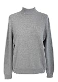 Shephe Womens Mock Turtleneck Cashmere Sweater Flannel Grey (Large)