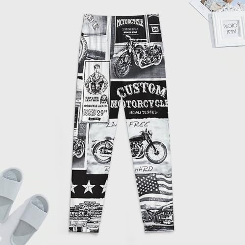 Vintage Motorcycles Mens Pajama Pants Lightweight Lounge Classic Long Pants Sleepwear Loungewear Elastic Waistband3