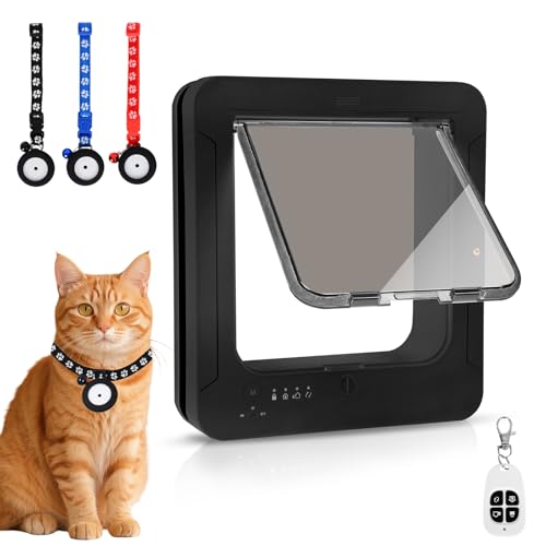 Smart Cat Door for Interior & Exterior, Flap Opening is...