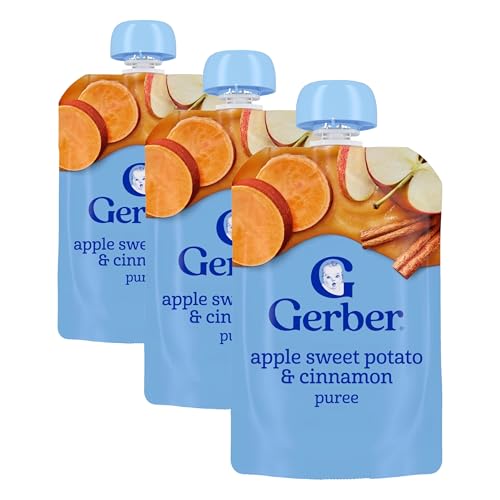 Gerber Stage 2 Baby Food, Apple Sweet Potato Cinnamon Puree Po...