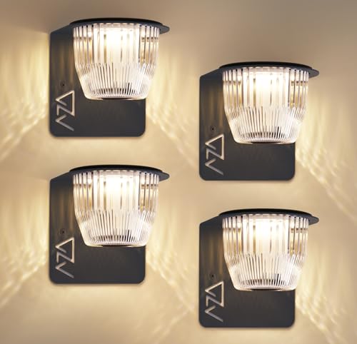 Lampes solaires de porche étanches du crépuscule à l'aube pour sécuriser l'accès à la terrasse