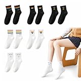 Calcetines Rainbow Pride 6 pares: calcetines coloridos de arcoíris, cálidos y suaves, se adaptan a todos los pies, son cómodos y tienen estilo, son ideales para eventos del orgullo y días es