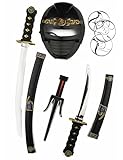 DEGUISE TOI - Kit accessoires armes et masque ninja enfant - Masque - 2 Sabre - 1 Saï - 3...