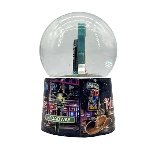 Nashville Snowglobe Featuring Classic Guitar and Signature Record - Mid-South Products