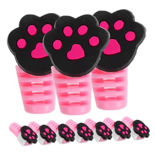 Hemobllo 10pcs Cartoon USB Cable Protector Fun USB Charger Saver Prevents Breaks Fits All Charging Cords for Home Office Use