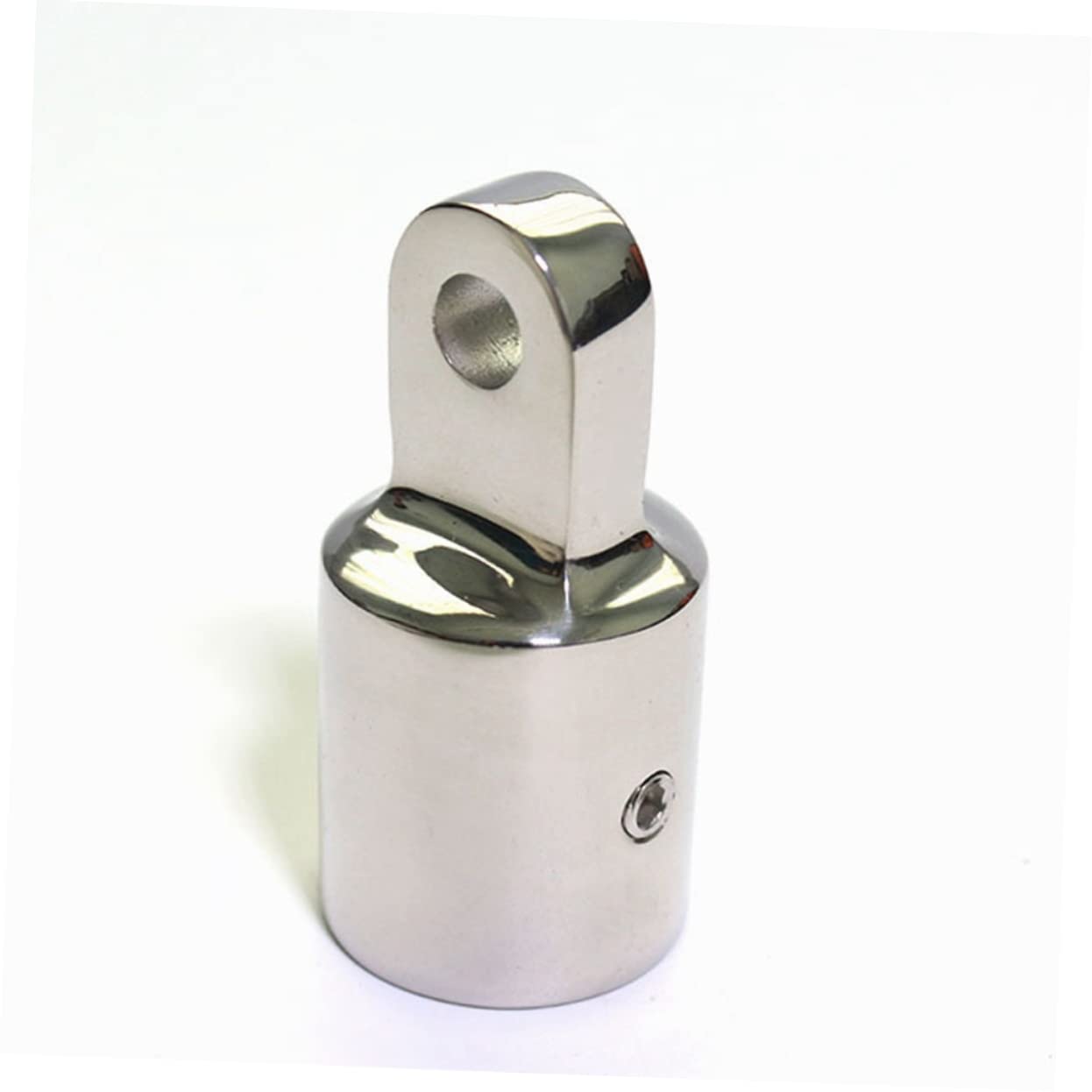 Mikinona Accessoires de Bimini Finition Miroir en Acier Inoxydable 316 Argenté 2 Pièces 25mm et Trous de Boulon 1/4 pour Bateaux et Canoës en Milieu Marin