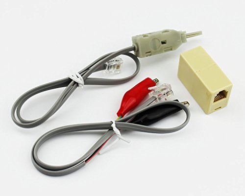 C019 Telephone Phone Line Network Cable Tester Butt Test Tester Lineman Tool Cable Set With Connectors And Joiner #TOP5