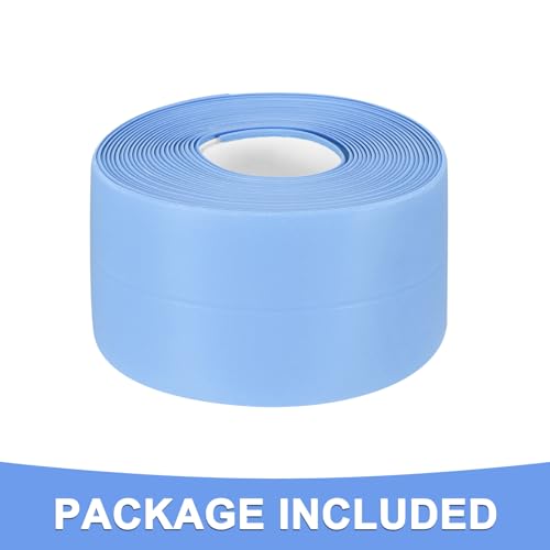 Image of Caulk Tape Sealant Strip - 1 Pack Self-Adhesive Caulking Tape for Kitchen Bathroom Toilet Wall Corner - PVC Bath Sealant Strip - (1.5-inch x 10-ft Blue)