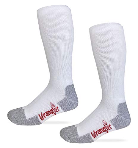 Wrangler Riggs Mens Cotton over the calf Work Boot Socks 2 Pair Pack