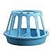 STOBOK Poultry Drinker Plastic Chicken Feeder Watering Drinker Food Station for Chick Ducks Geese Turkeys Goose Pigeon Blue