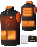 Toastiv Men's Heated Vest, USB Electric Heated Polar Fleece Vest Lightweight Heating Vest (Battery Not Included)