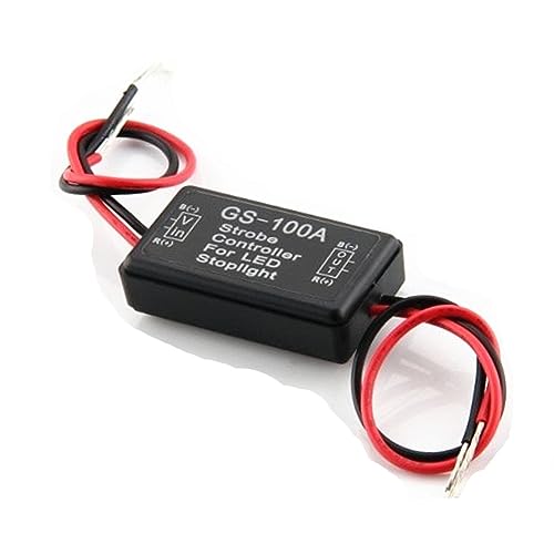 Qiorange Flash Strobe Controller Flasher Module for LED Brake Tail Stop Light 12-16V