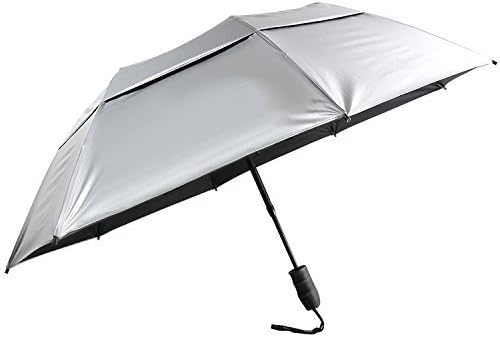 Sun Tek 46" UV Protection Vented Canopy Umbrella with Auto Open Telescopic Fiberglass Shaft