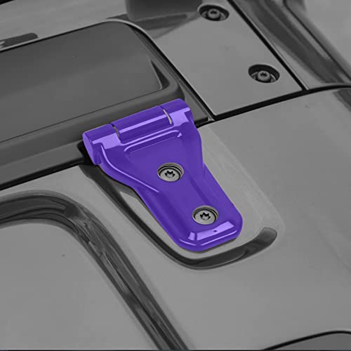 CheroCar for Jeep JL Hood Hinge Cover Exterior Decoration Kits Accessories for 2018-2022 Jeep Wrangler JL JLU and Gladiator JT (Purple)